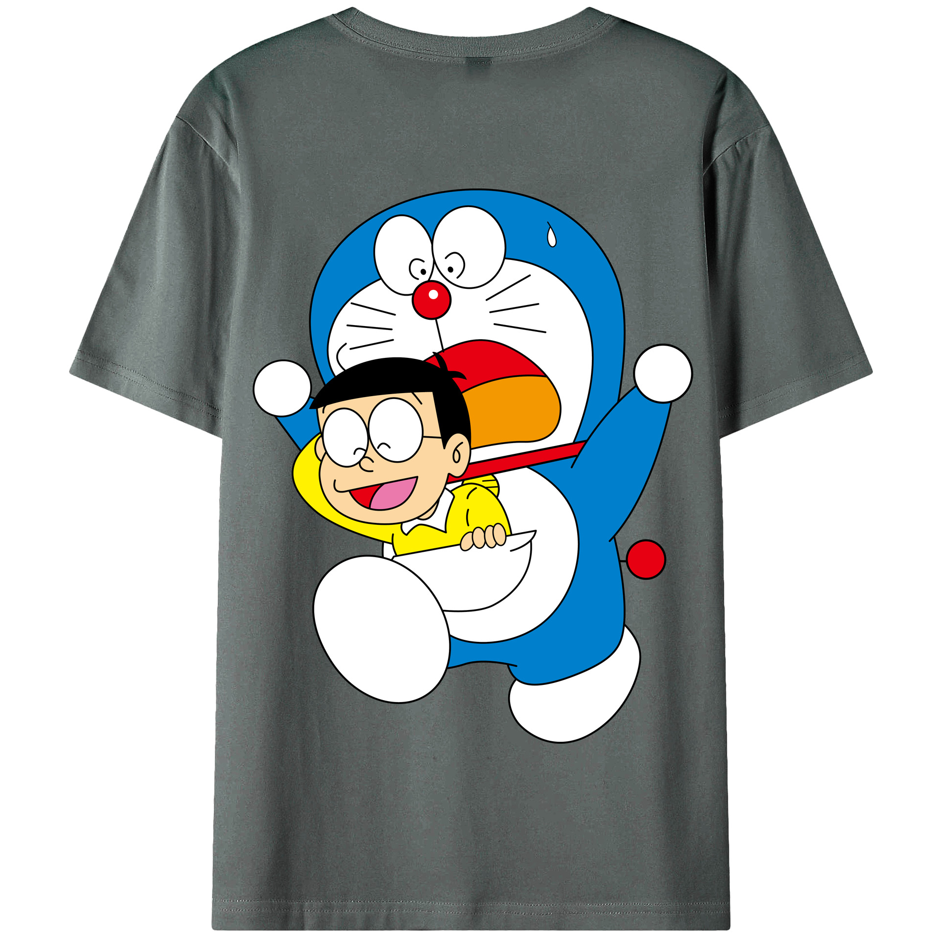（画像用） ドラえもん Doraemon 綿100％半袖Tシャツ（背面プリント）